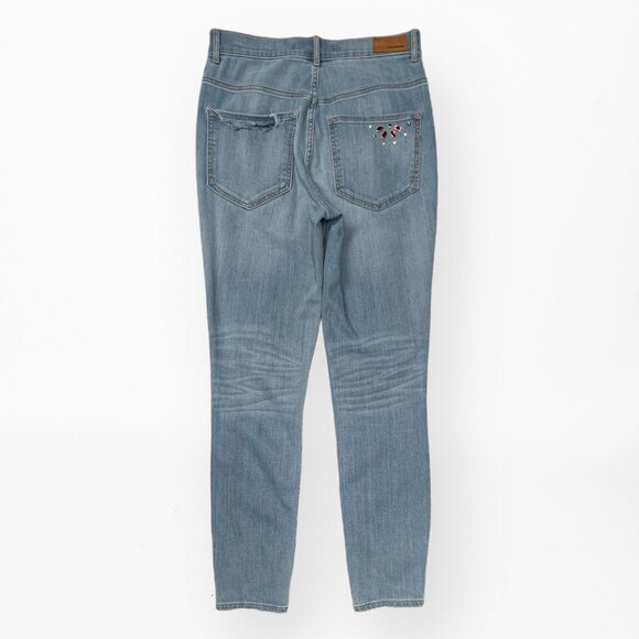 EXPRESS 8 Ankle Legging Super High Rise Embellished‎ Jeans Studded - Picture 2 of 10